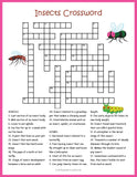 Insects Puzzle Bundle, Crossword