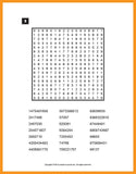 Number Search Puzzles, Sample Page 2