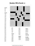 Number Fill In Puzzles, Volume 1, Sample Page 1