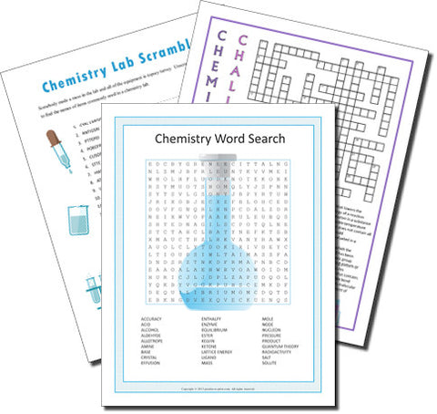Chemistry Puzzle Bundle - PRINTABLE PDF