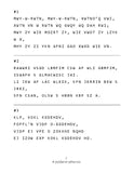 Nursery Rhyme Cryptograms, Sample Page 1