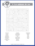 French Word Search Puzzles, Sample Page 2