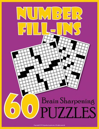 Number Fill In Puzzles, Volume 1, Cover