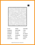 Number Search Puzzles, Sample Page 1