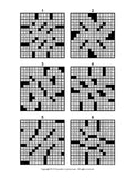 Number Fill In Puzzles, Volume 2, Sample Solution Page