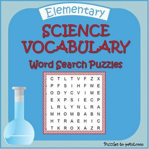 Science Word Search Science Word Search Puzzles II Classful